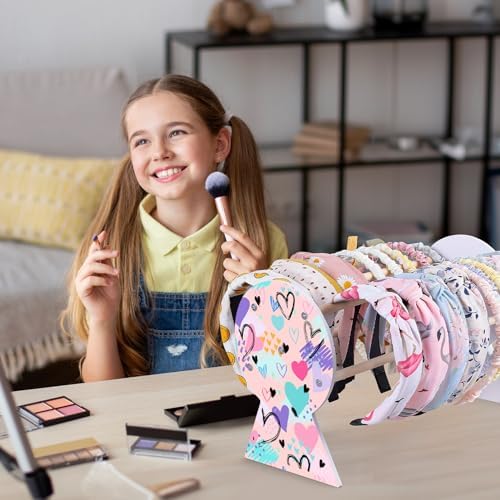 Basumee Headband Holder - Hair Accessories Organizer for Girls' Headbands, Hair Hoops, and Room Decors - Image 3