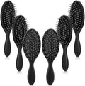 Nuenen 6 Pcs Wet Detangling Hair Brush, Dry Soft Bristle, Black by Nuenen