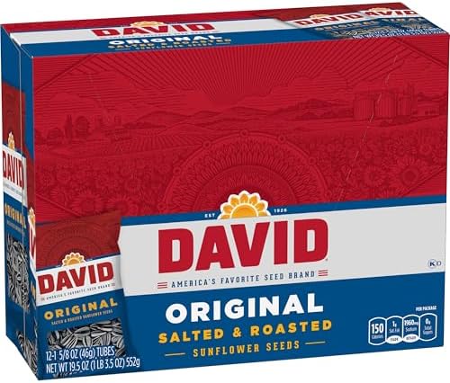 DAVID Sunflower Seeds, Original Flavor, 1.625 oz. (Pack of 24) - Image 5