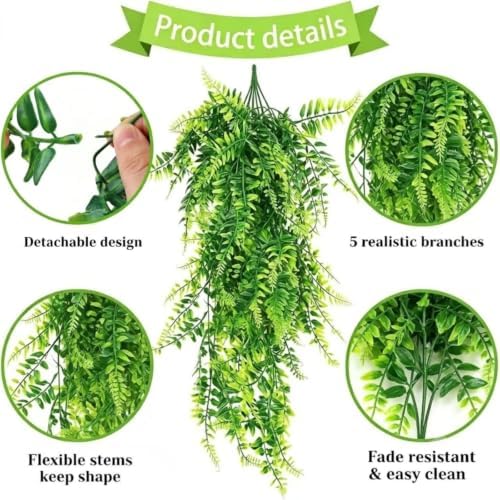 Reptile Plants for Terrarium, Bearded Dragon Tank Accessories - Image 2