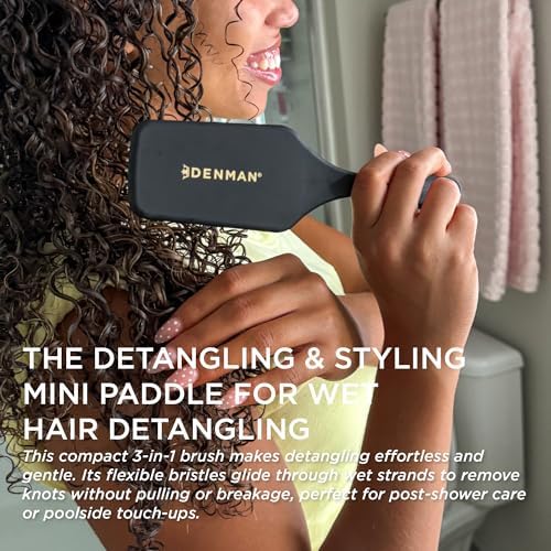 Denman Power Paddle Hair Brush for Quick and Convenient Detangling, Blow Drying and Styling - Combination of D3 Styling Pens & Paddle Brush - For Men and Women P038 - Image 3