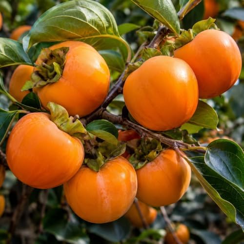 American Persimmon Tree Live Plants, 6-12" Tall Well Rooted in Quart Pot, Cold-Hardy American Native Fruit Tree, Dormant Plant (No Ship to CA) - Image 5
