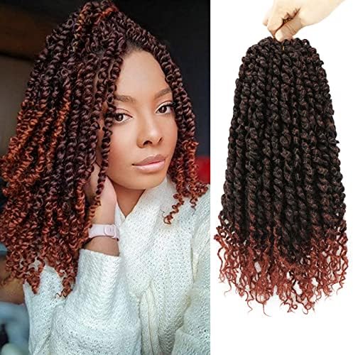 Passion Twist Crochet Hair 12" T1B/350 Pre-Twisted by Pofworld