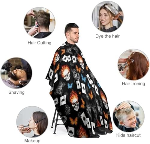 Women Barber Hairdressing Cape Adjustable Salon Cape Apron for Makeup Artist Beautician - Image 3