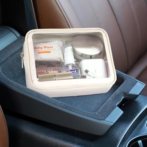 PACKISM TSA Approved Toiletry Bag - Clear Makeup Bag Travel, 4 Medium Beige - Image 6
