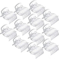 Syhood 12 Piece Hot Roller Clips for Women Girls Hair Curler Claw Clips Replacement Roller Clips Transparent (6 x 5 x 4 cm or 2.36 x 1.97 x 1.57 inch) by Syhood