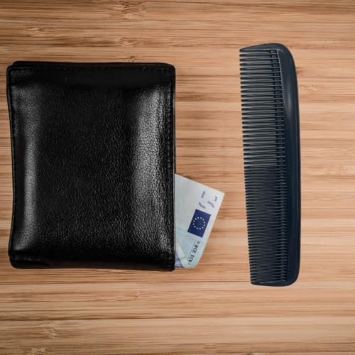 GENTS (5 Pack) Pocket Comb Black Unbreakable Round Teeth Course Fine Pocket Beard & Mustache Combs for Men's Hair | Sideburns Travel-Friendly Symmetry, Friendly Birthday Gifts Peines para Cabello - Image 6