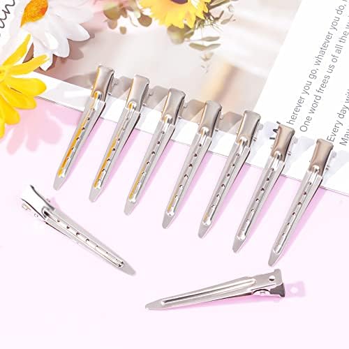 Bantoye 24 Packs Duck Bill Clips 2.75 Inch Metal Alligator Clip, Silver - Image 5