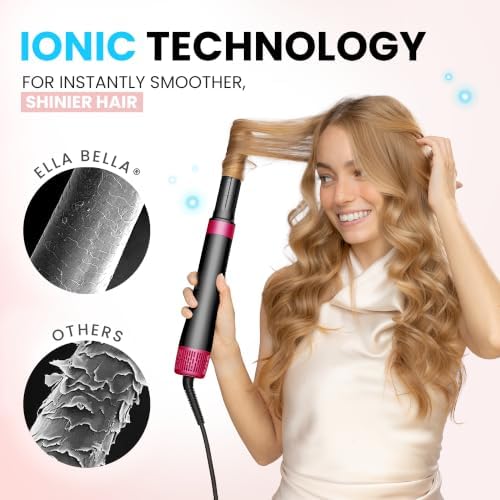 ELLA BELLA® 6 in 1 Professional Hot Air Styler & Straightener, Fast Drying - Image 5