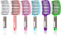 Cunhill 6 Pack Detangling Brush Bulk Boar Bristle Hair Brushes by Cunhill
