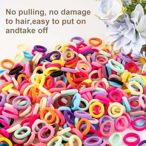400 Pcs Toddler Hair Ties, Small No Damage Elastic Hair Bands - Image 4