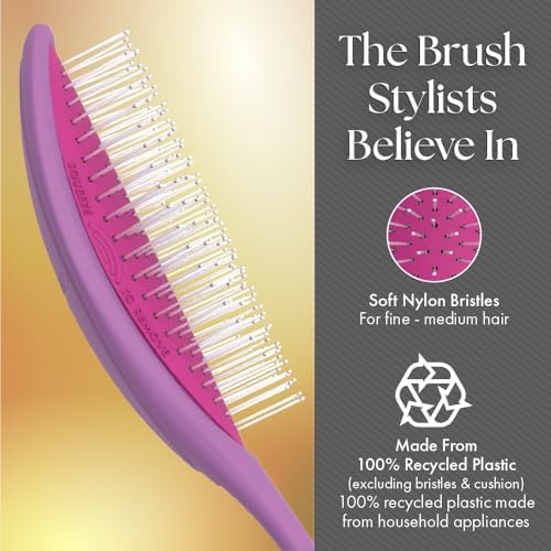 Olivia Garden Aurora Detangler Brush for Wet and Dry Fine to Medium Hair - Detangling Brush for Women, Men, Kids - Image 3