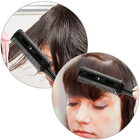 Maitys 3 Pcs Razor Combs for Hair Cutting with 10 Blades, Black - Image 4