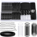 IKOCO 415pcs Bobby Pins Set, U Pins with Hair Ties and Hair Net, Black by Shineforyourbeauty