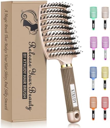 Detangling Brush for Women & Kids, Wet & Dry Hair, All Hair Types by KTKUDY