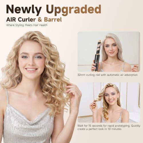 Ukliss Blow Dryer Brush,5 in 1 Hair Dryer Brush Upgrade Hot Air Brush - Image 3
