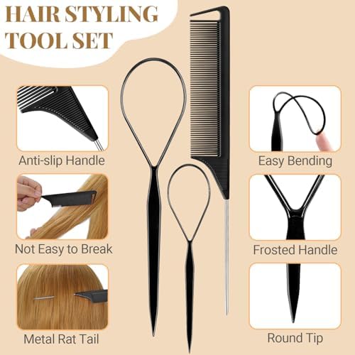 IKOCO 822PCS Hair Accessories for Girls, Elastic Hair Ties with Neutral Color Clips and Tools - Image 6