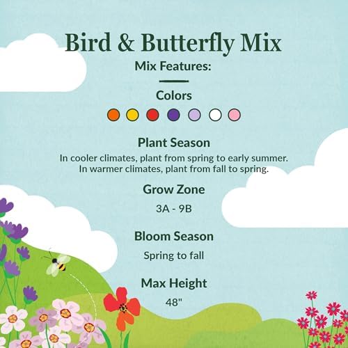 Ferry-Morse Bird & Butterfly Bulk Wildflower Seeds, 210,000+, 1 lb - Image 3