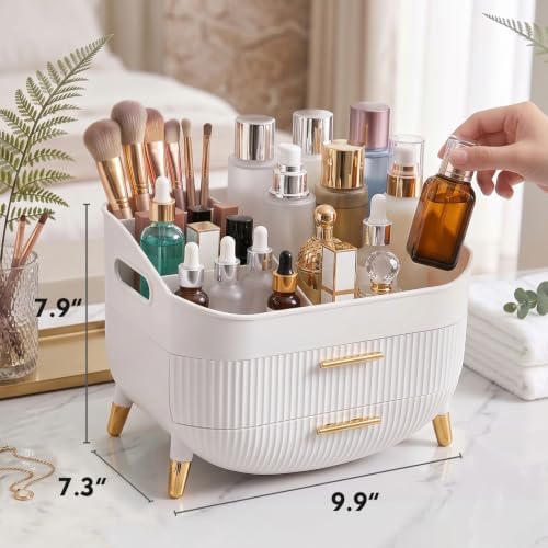 Makeup Organizer Countertop, Skincare Organizer with Drawers for Vanity - Image 4