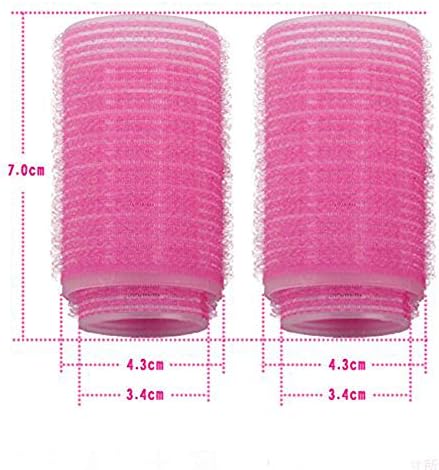 2PCS Double-Layer Bangs Hair Curlers Roller Hair Styling Tools, Pink - Image 3
