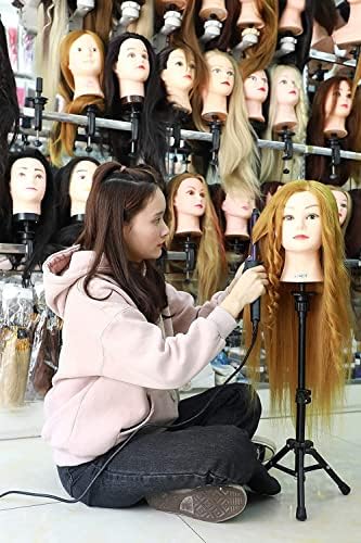AliLeader 25 Inch Wig Head Stand Adjustable Mannequin Head Stand Wig Stand Tripod with Head Adjustable Wig Tripod Stand for Training Heads and Canvas Block Head - Image 7
