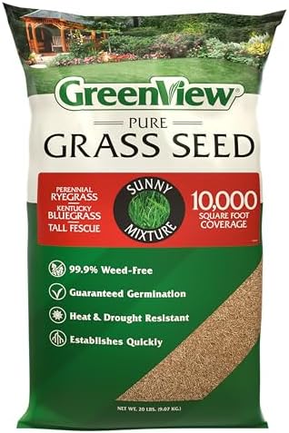 GreenView Pure Grass Seed Sunny Mixture, 20 lb. Bag by GreenView