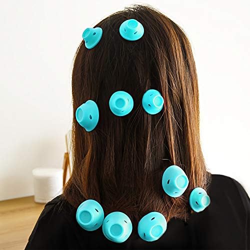 JANYUN 40 Pcs Pale Cyan Hair Rollers,Hair Styling Tools for Girl Women - Image 6