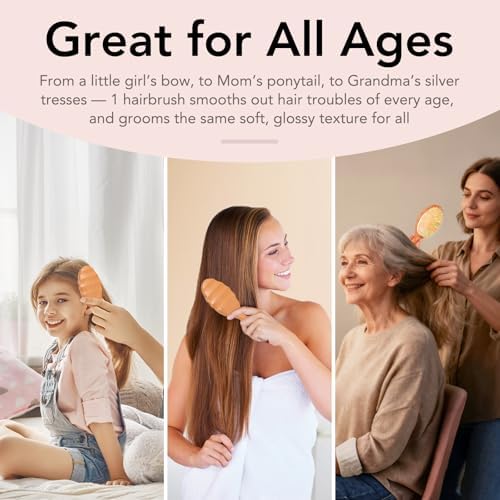 Boar Bristle Hair Extension Brush for Women Girls - Image 5