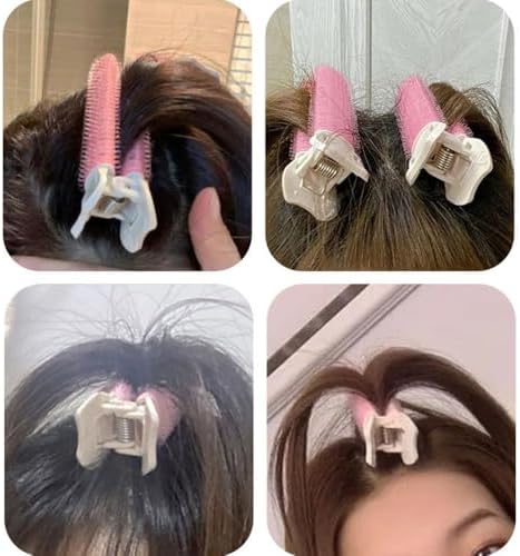 8 Pack Volumizing Hair Clips Hair Root Lift Clips Heatless Hair Rollers Heatless Curls Curler for Women Flat Hair Lifting Effortless Bouncy Curls Bang Styling Fullness Volume Adding Dry Hairs - Image 5