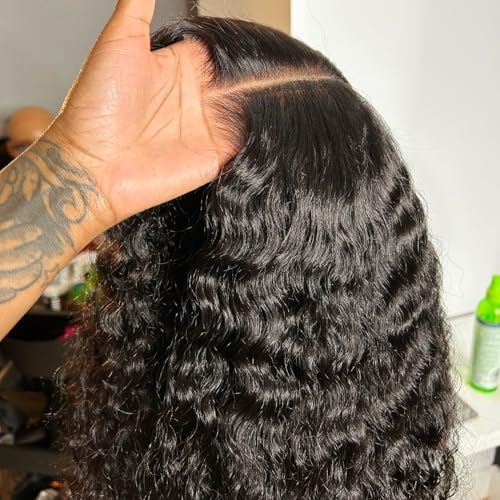 BEEOS Curly 5x5 SKINLIKE Real HD Lace Closure Wig, 250% Density Small Knot Pre-plucked Natural Hairline Human Hair Wig Natural Black 20 Inch - Image 2