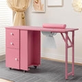 Winado Foldable Manicure Table, Nail Desk for Nail Tech with Dust Collector by Winado