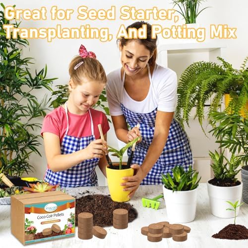 Legigo 100 Pcs 50mm Organic Coco Coir Pellets, Seed Starter Soil Pods - Image 7