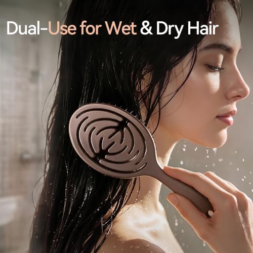 Boar Bristle Hair Brush for Women, Detangler Brush For Fine Hair & Styling - Image 6