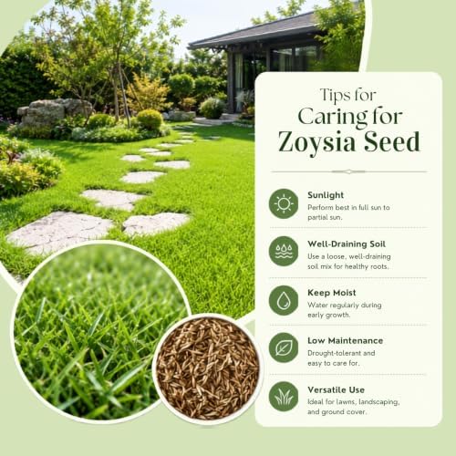 100,000 Emerald Zoysia Grass Seeds for Lawn - Image 2