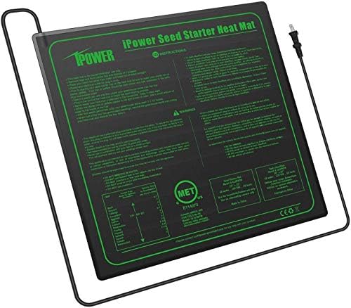 iPower GLHTMTM-A 20" x 20" Waterproof Durable Seedling Heat Mat Warm Hydroponic Plant for Indoor Gardening Germination Starting, black - Image 4
