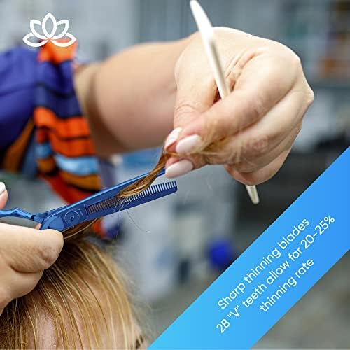 Equinox Professional Hair Scissors Set - Barber & Thinning Shears for Cutting & Grooming, Premium Japanese Stainless Steel Scissors - Image 5