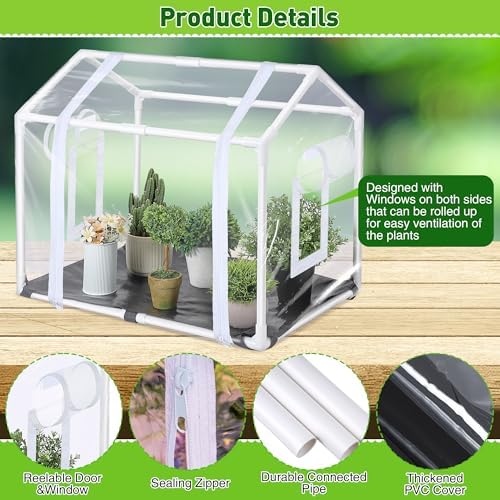 Mini Greenhouse with Potting Mat for Indoor Plant, Portable Greenhouse - Image 4