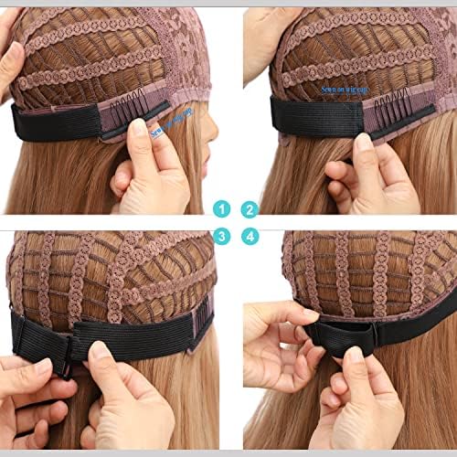 Adjustable Straps For Wigs And Making Wigs，Adjustable Wig Bands (Black, 1‘’ x 6pcs) - Image 6