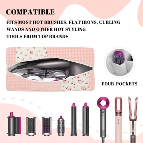 Hair Tools Travel Carrying Bag, Quilted Floral Bag for Shark Flexstyle - Image 3
