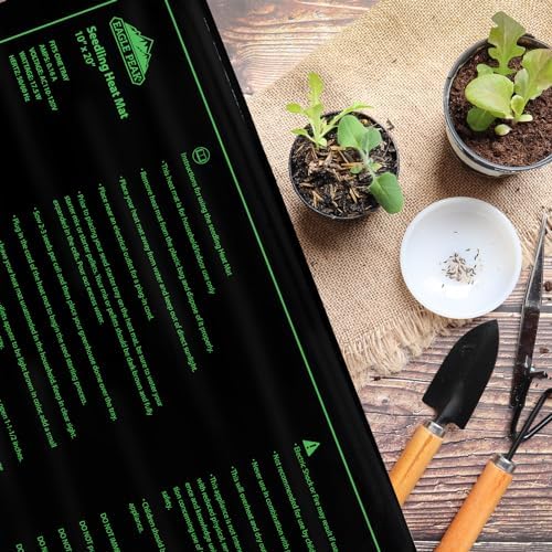 EAGLE PEAK Seedling Heat Mat 10”x20”, UL & MET-Certified Heating Pad for Seed Starting, Waterproof Heating Mat for Seed Germination, Warm Hydroponic Gardening Heating Pad, Contains (1) Warming Mat - Image 6