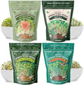 Seedboy Organic Non-GMO Sprouting Seeds 4-Variety (Essential Pack) by Seedboy