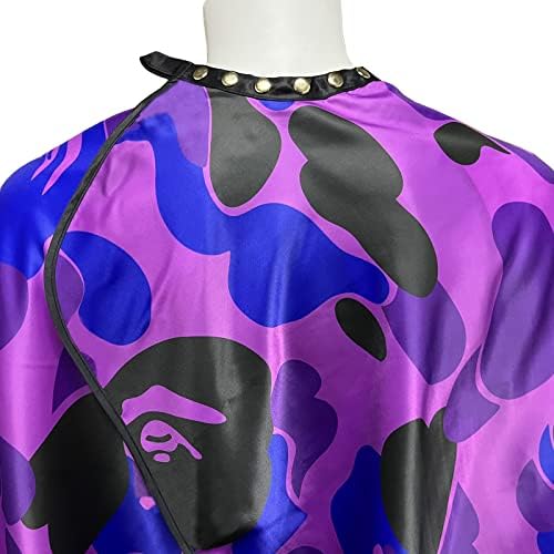 Barber Cape for Men Professional Hair Cutting Salon Cape with Snaps Waterproof Hairdressing Styling Cape- 63”× 56” - Image 2