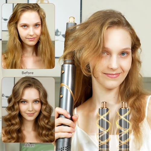 8-in-1 Professional Hot Air Styler & Straightener, 1100W Fast Drying - Image 5