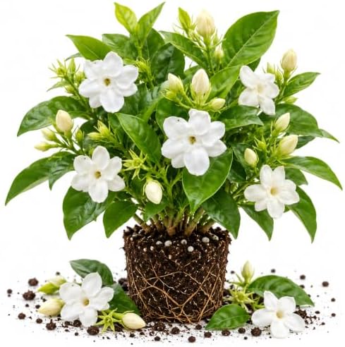 Maid of Orleans Jasmine Vine Live Plant, Patio Container Flower, 4-7 Inches by UIOTER
