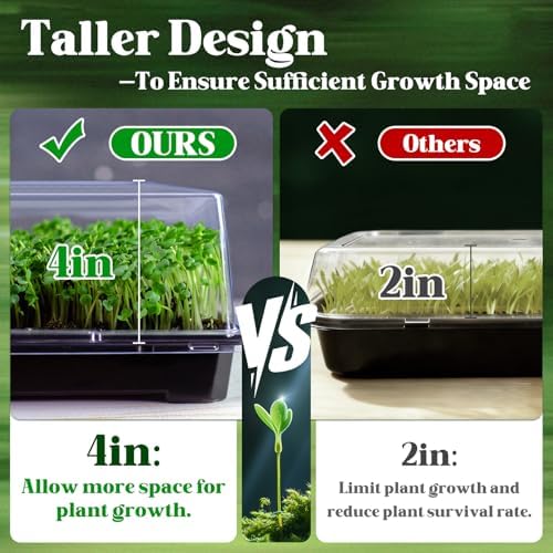 15 Pcs 4'' Tall Sturdy Humidity Domes,Taller and Thicker 1020 Humidity Dome - Image 4