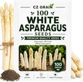 White Asparagus Seeds for Planting Heirloom Vegetable -100 Premium Seeds by CZGrain