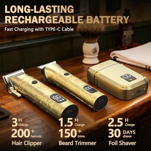 Ufree Hair Clippers for Men, Beard Trimmer, Foil Shaver 3-in-1 Grooming Kit - Image 7
