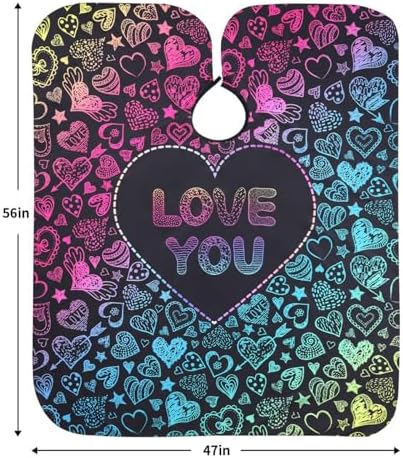 Professional Hair Cutting Cape(2 Pack), Salon Barber Cape with Adjustable Snap Closure - Image 2