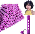 Perm Rods for Natural Hair, 60 pcs Medium Size Hair Rollers for Long Short Hair Styling Tool Hair Curlers by RJMBMUP
