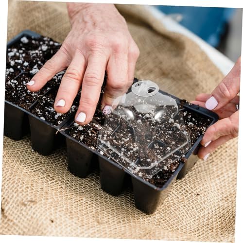 Toddmomy 10Pcs Transparent Greenhouse Dome Plant Cloche Covers - Image 5